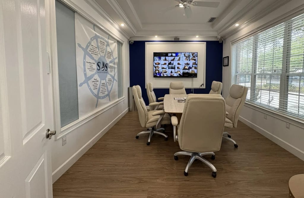 Meeting room inside the Success on the Spectrum Town Center Jacksonville location.