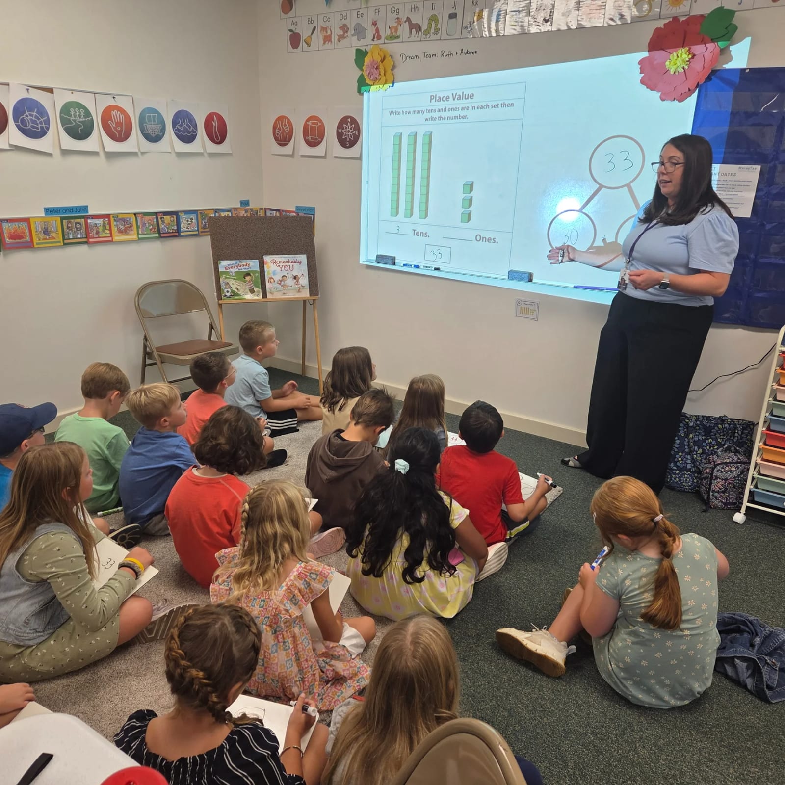 Mainstay Christian Academy teacher leading a classroom lesson