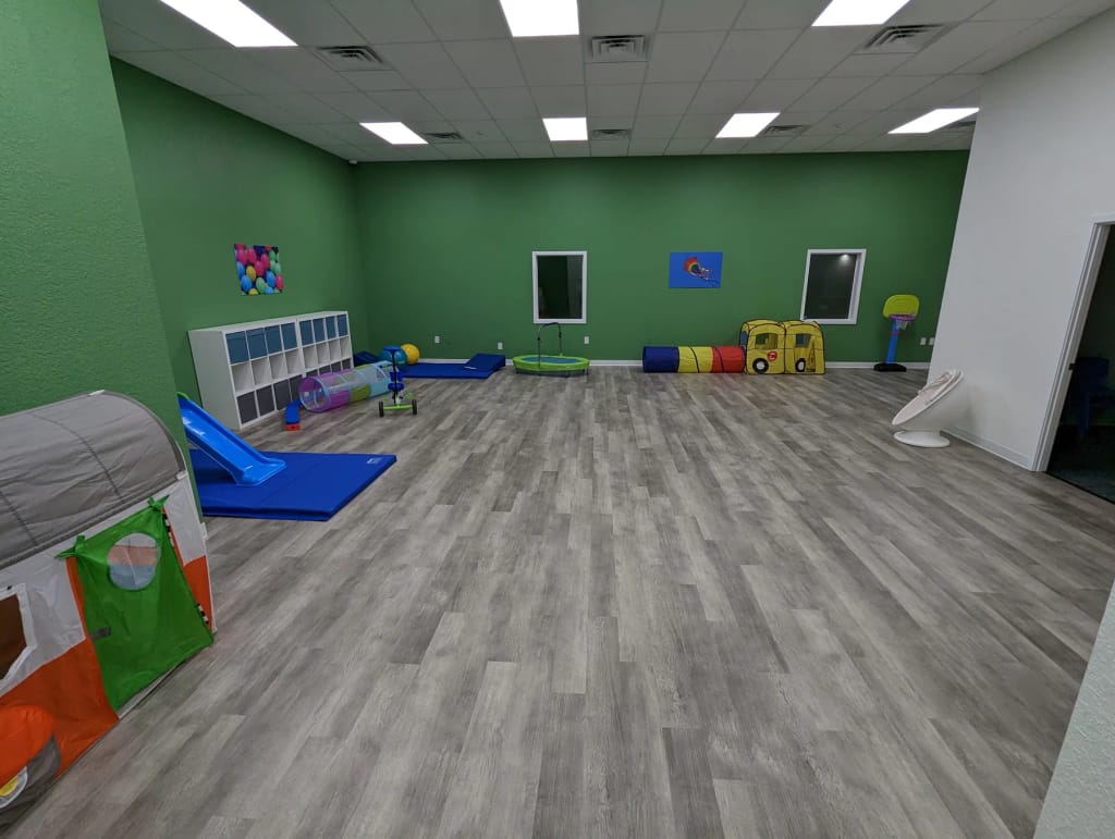 Therapy room inside the HealthPRO Pediatrics Lakeland center.