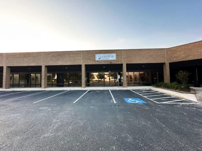 Exterior of the Centria Autism center in San Antonio, Texas.
