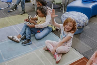 Students learning together at Fred Tjardes School of Innovation