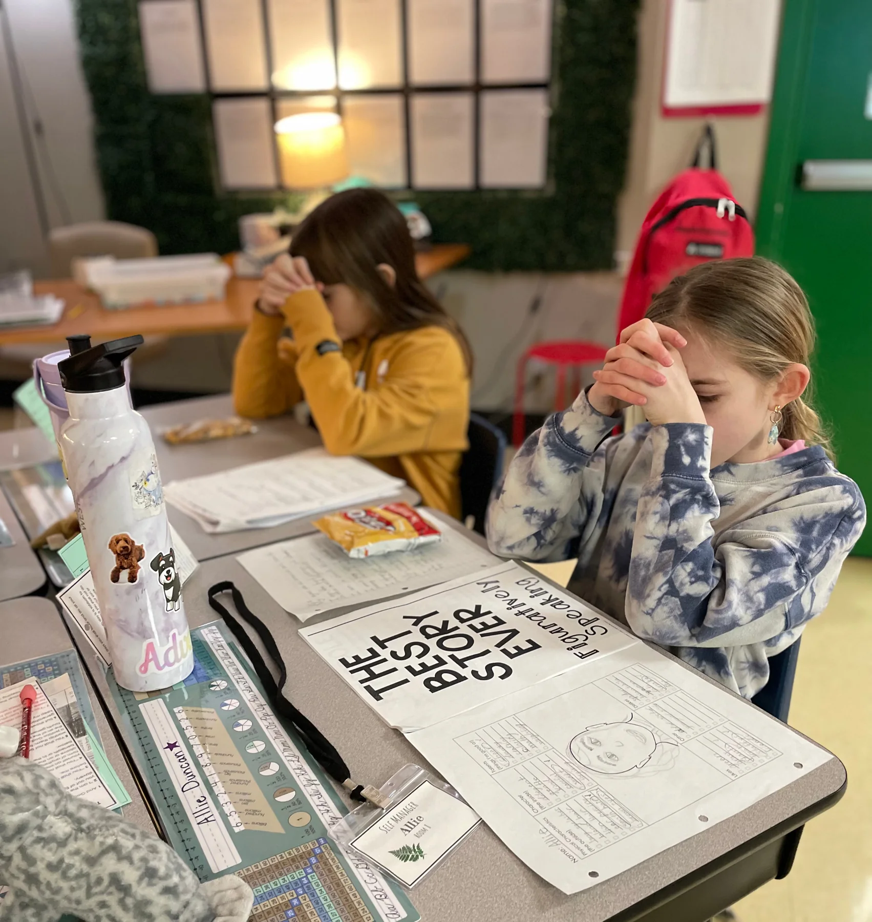 Students working in an Eugene Christian School classroom