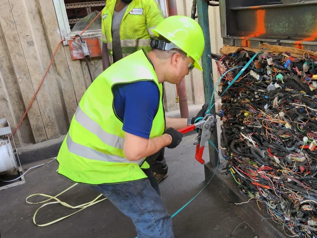 Participant taking part in a supported employment activity through Commonwealth Autism.
