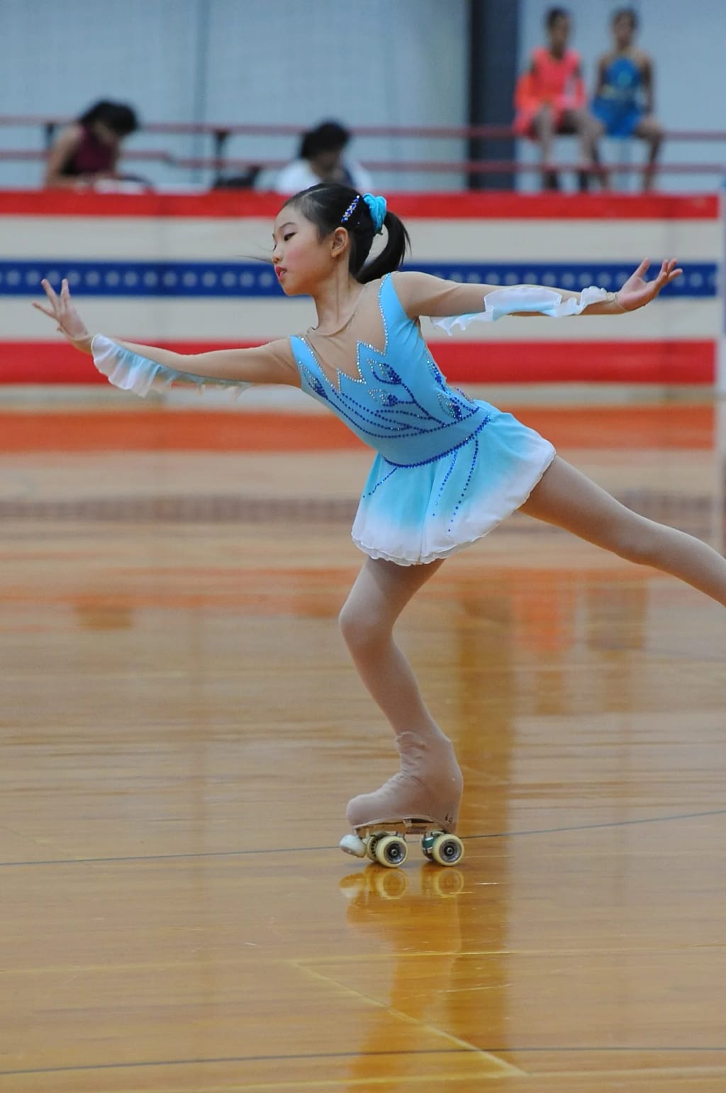 Glorious Academy student performing rhythmic gymnastics