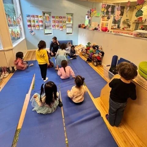Kids Konnect preschool children participating in a movement class