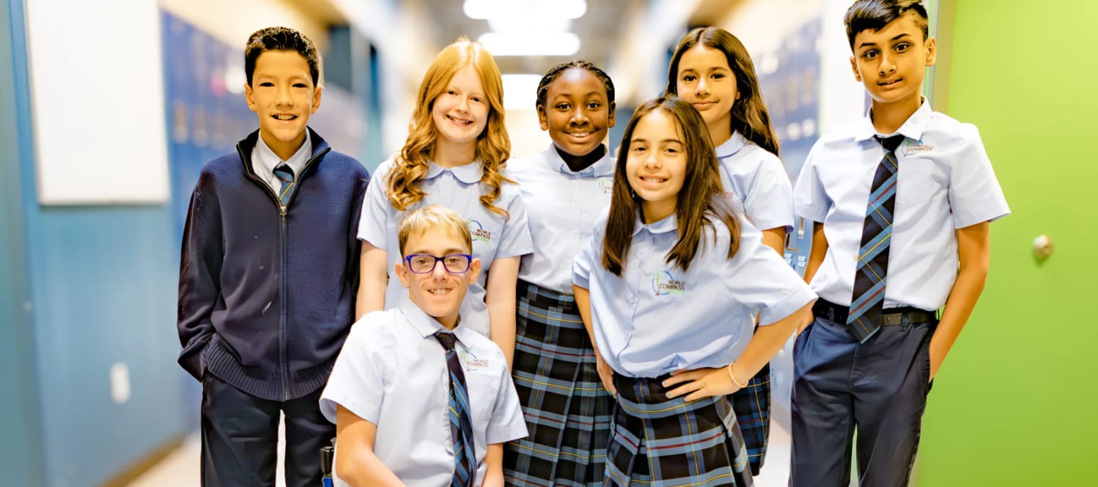 World Compass Academy students together