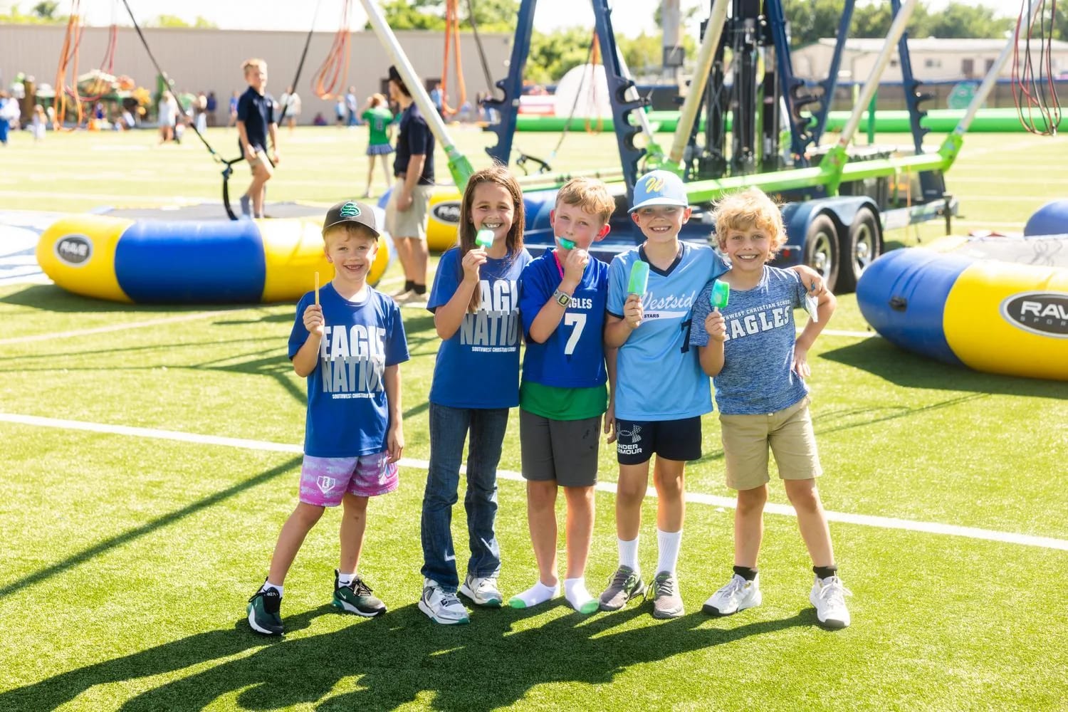 Students gathering at a school event at Southwest Christian School - Lakeside Campus (7-12)