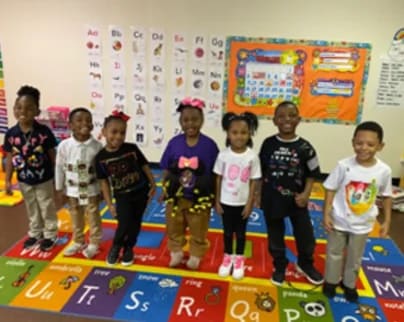Nova Charter School students gather for a classroom activity