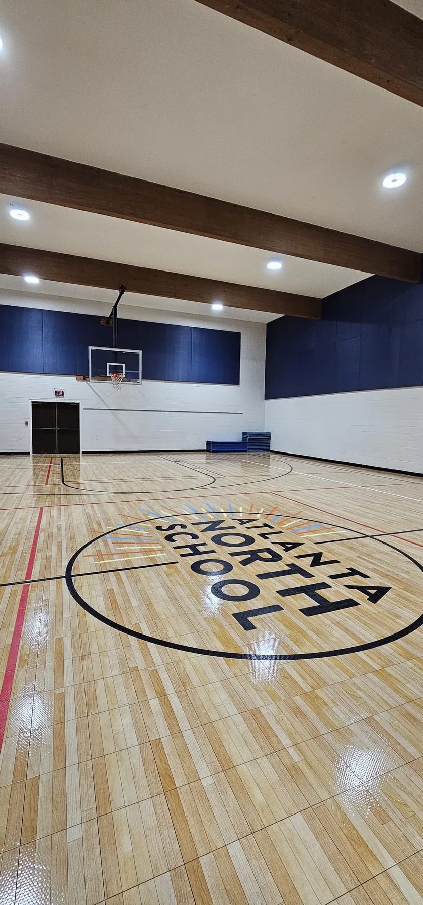 Inside the school gymnasium at Atlanta North School