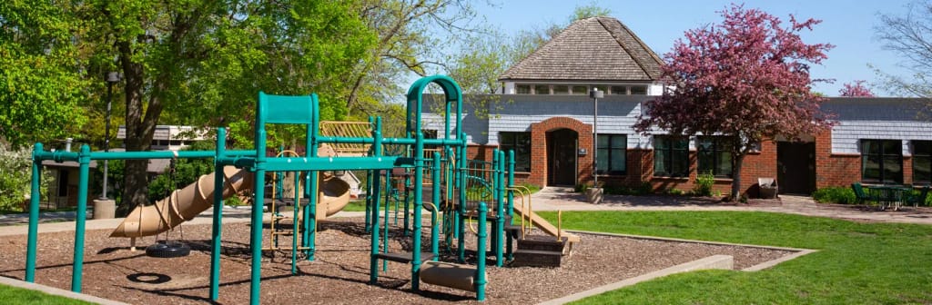 Orchard Place School playground and campus