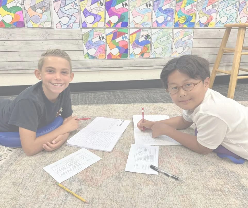 Valley Christian Schools - Cerritos, CA in Cerritos, CA: Valley Christian students collaborating at a table.