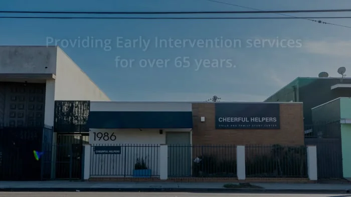 The front entrance of Cheerful Helpers Child and Family Study Center in Los Angeles