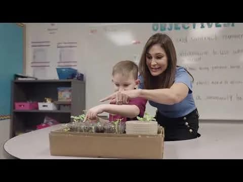 An Arizona Autism Charter School student completes a science activity