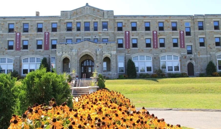 MacDuffie School campus exterior in Springfield Massachusetts