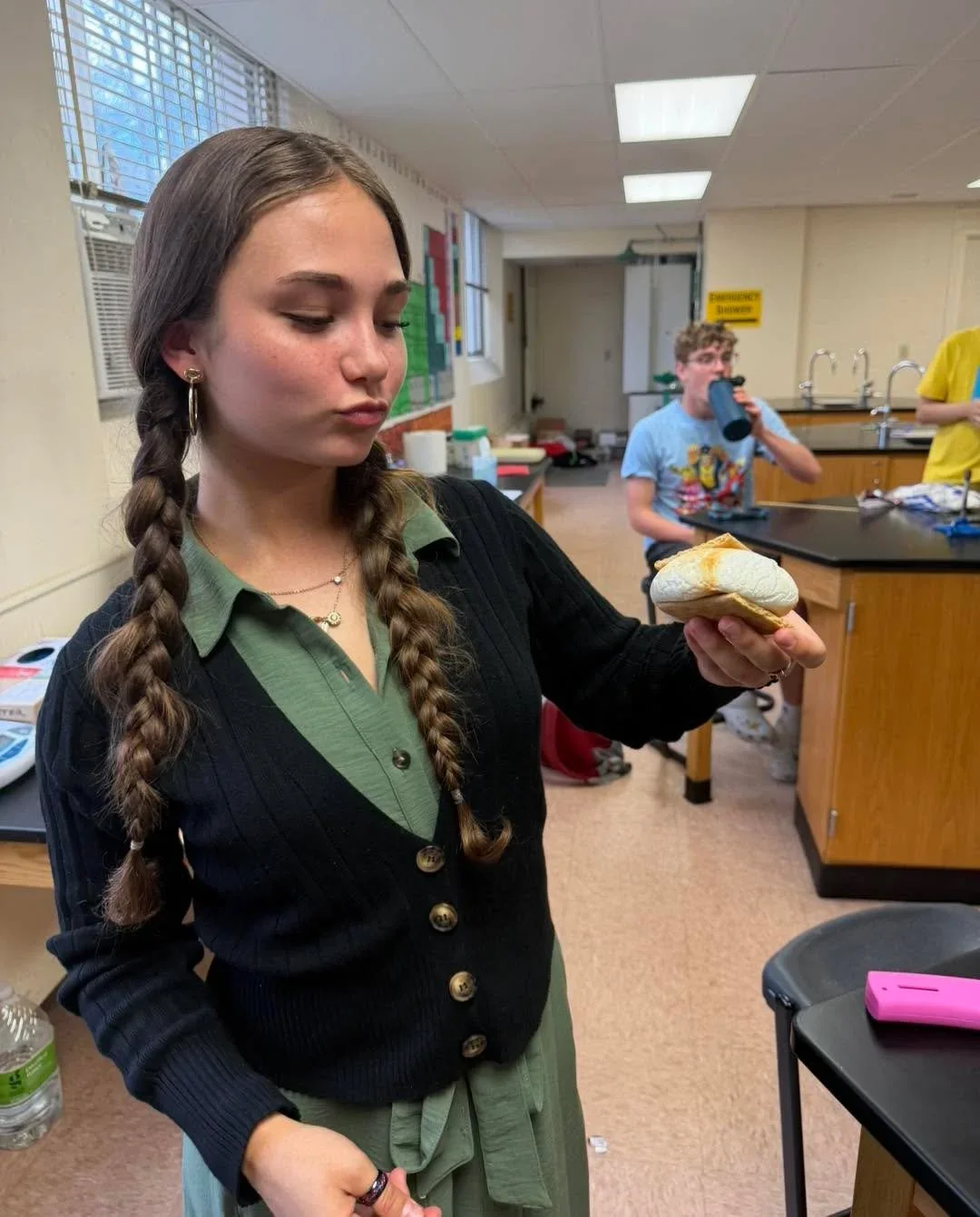 MacDuffie School student participating in a classroom activity