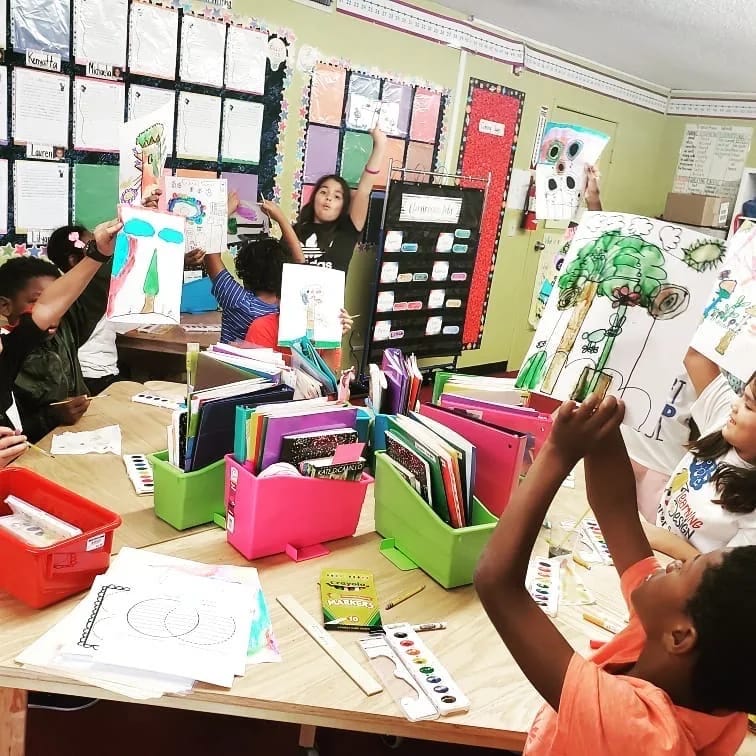 Learning by Design Charter School students participate in a classroom lesson