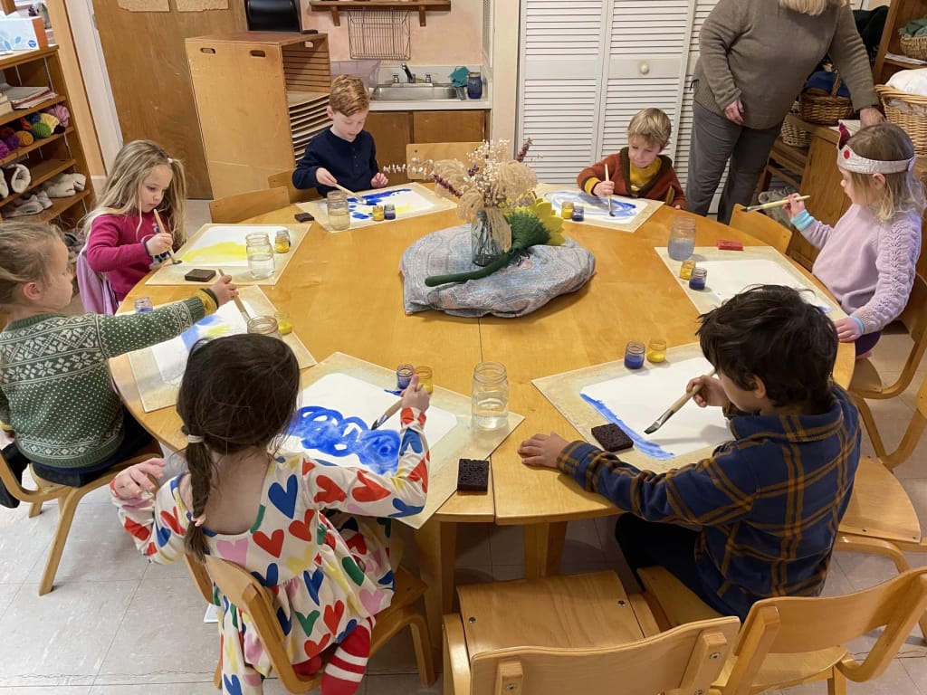 Students learning or participating at Emerson Waldorf School in Chapel Hill, NC.