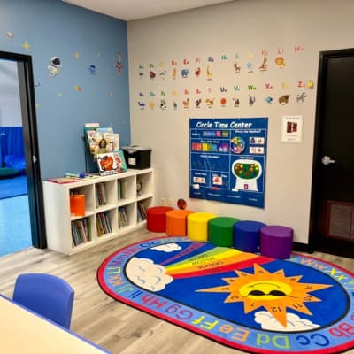 Colorful learning room at a CARD center