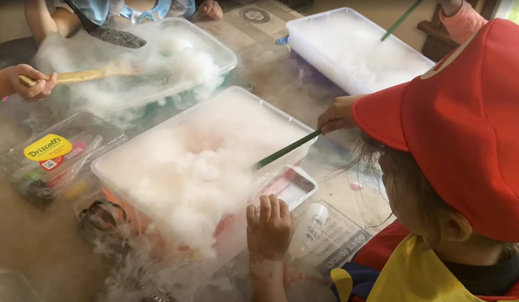 Students taking part in a science activity at Blazing Star School