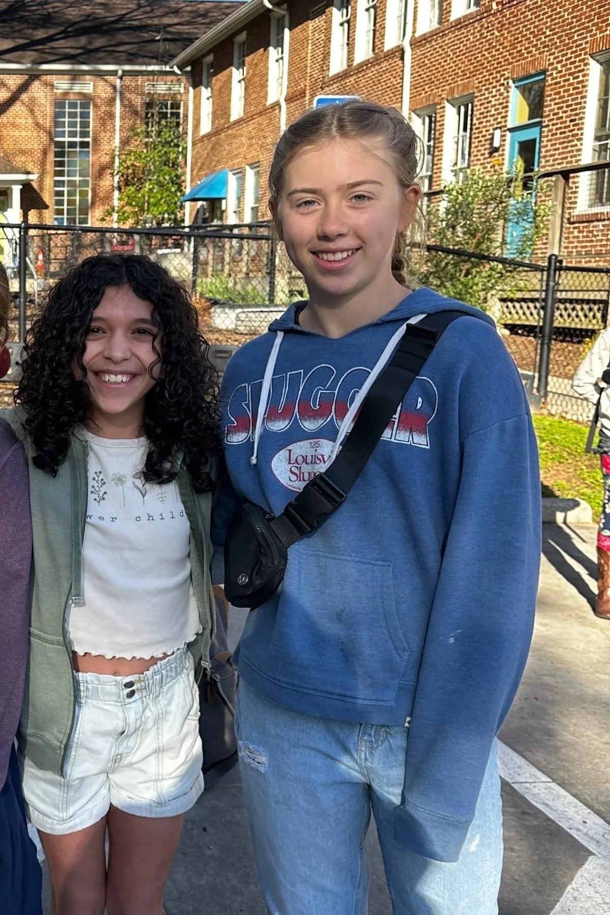 Students together outside the school at The Oak House School