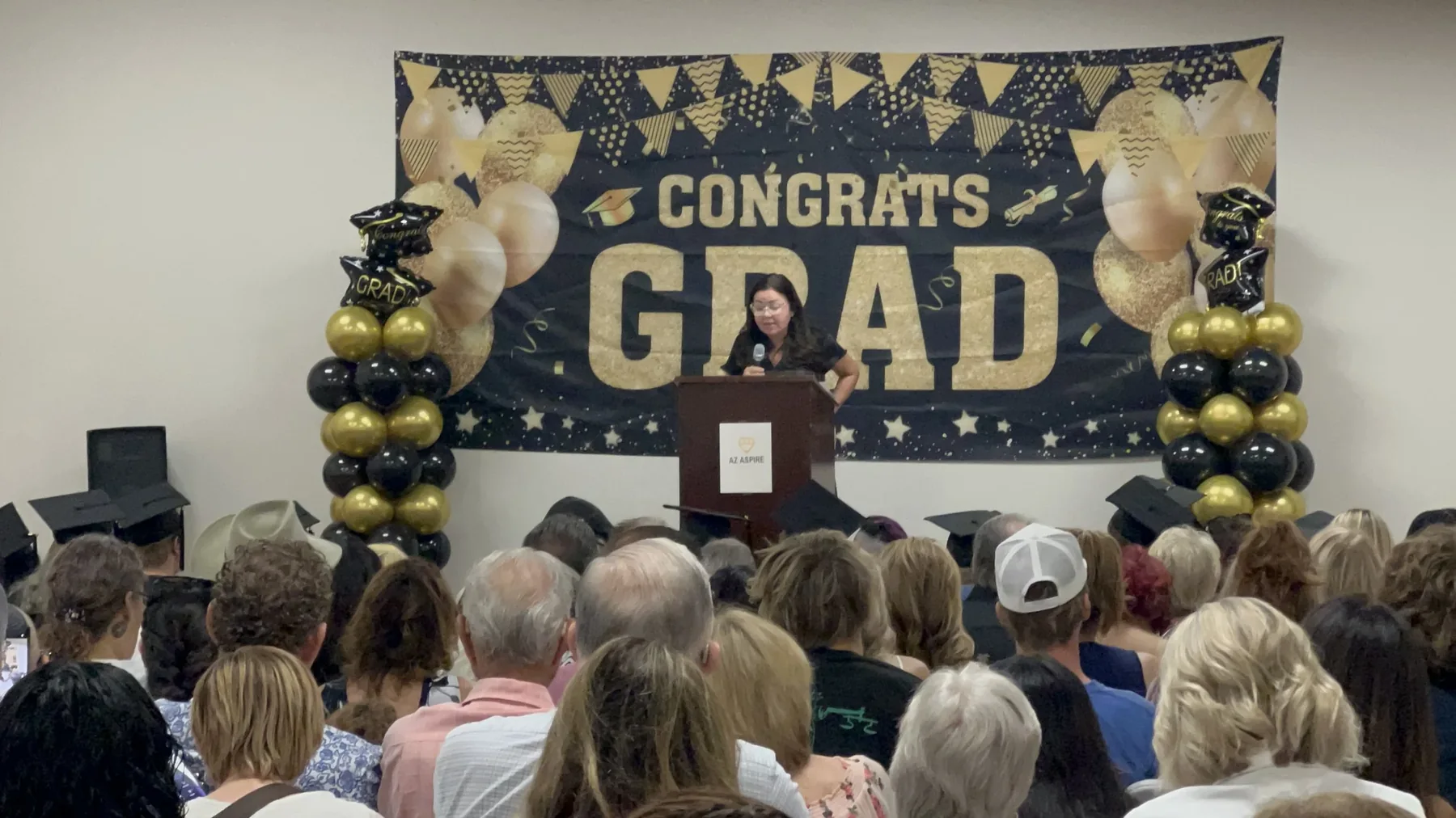 AZ Aspire Academy students and staff gathered at a graduation event in Tucson.