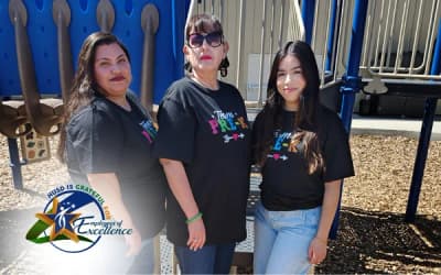 HUSD Preschool Programs staff members outdoors at a preschool site