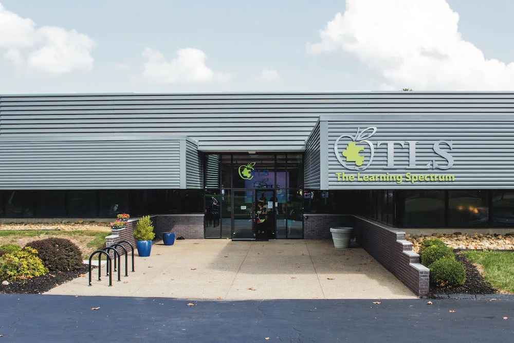 Exterior of The Learning Spectrum Central campus in Columbus.