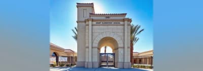 Hemet Elementary School entrance and campus exterior