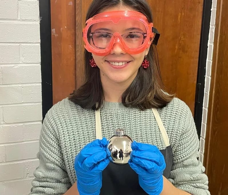 Rocky Mount Academy student taking part in a hands-on science activity.