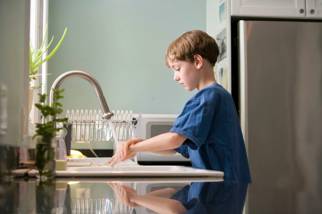 Gateway Montessori School student working in a classroom