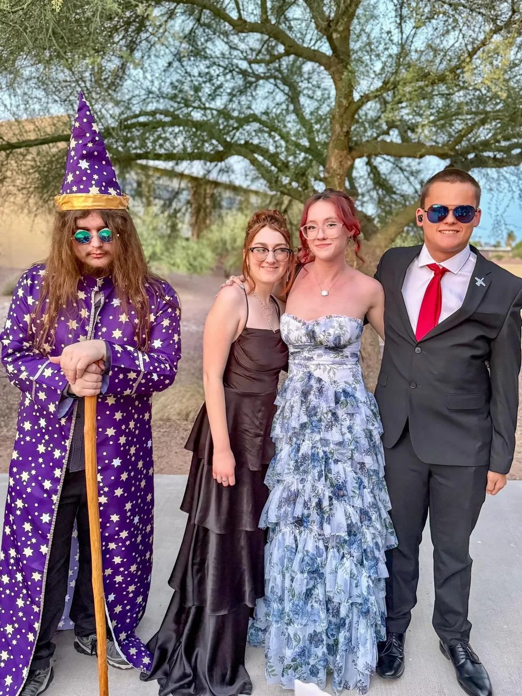 Gateway Academy students celebrate together at prom