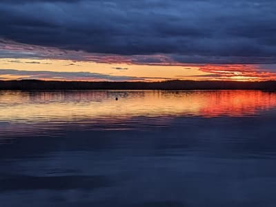 Lake sunset photo from the practice website