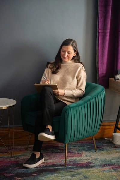 Dr. Lauren Elder in the office