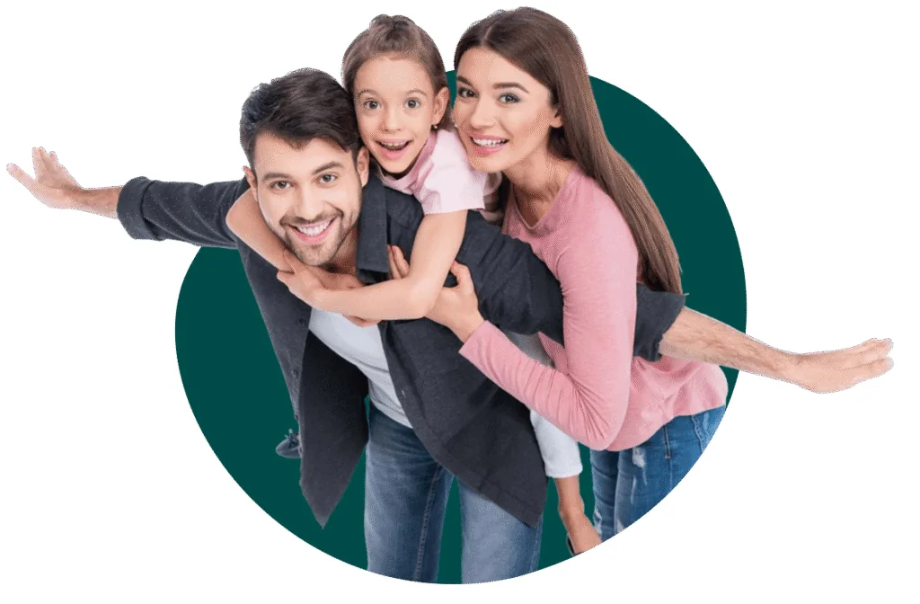 Family spending time together at home