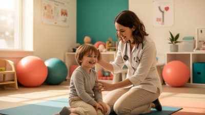 Inspire Therapy Centers therapist working with a child during ABA